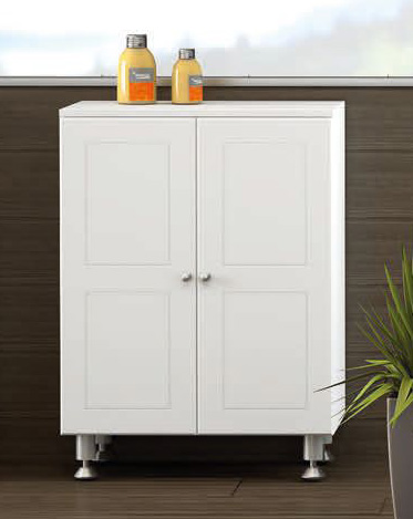 Golvstående skåp - vit - 60x83 cm - 2395 kr - Halvskåp badrum - Hemfint.se