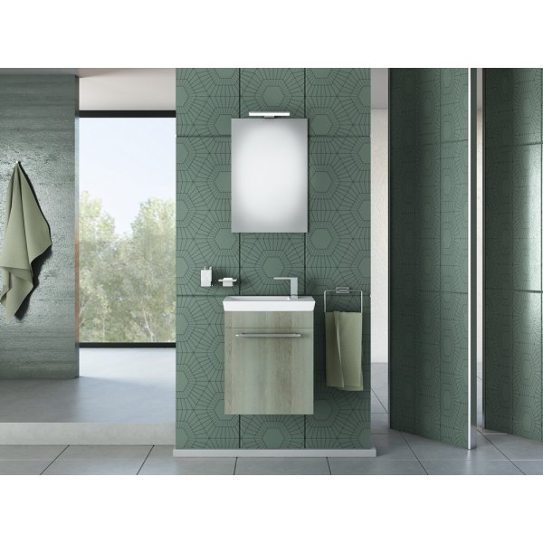 Badrumsmöbler Iris 45 - Grått med spegel Badrumsmöbler Iris 45 - Grått med spegel