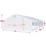 Partyzelt aus PVC - 8 x 16 m