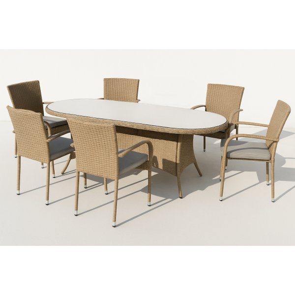 Utematgrupp  Menton & Majken | Naturfrgad konstrotting | 6 stycken stapelbara stolar